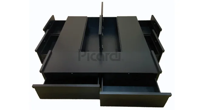 Cama box con cajones y baulera de 2 Plazas, 2 Plazas y Media Queen y King