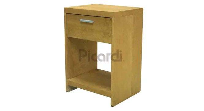 Mesa de luz moderna para dormitorio con cajón y estante inferior