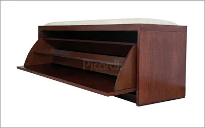 banquetas pie de cama de madera para dormitorio